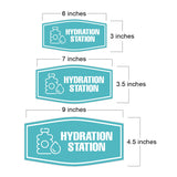 Fancy Plus Hydration Station Wall or Door Sign | Business & Public Signage