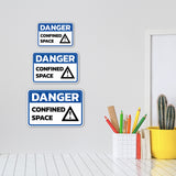 Classic Framed Plus Danger Confined Space Wall or Door Sign | Workplace Safety Compliance Signs