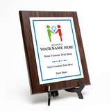 Instructor or Mentor Recognition Customizable Award Plaque | Achievement and Service Personalizable Plaques