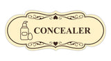 Signs ByLITA Designer Concealer Makeup Area Wall or Door Sign