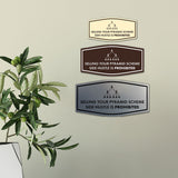 Signs ByLITA Fancy Selling your Pyramid Scheme Side Hustle is Prohibited Funny Office Wall or Door Sign