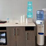 Square Plus Hydration Station Wall or Door Sign | Business & Public Signage