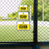 Classic Framed Plus Keep Aisle Clear at All Times Door or Wall Sign | Miscellaneous Warning Signs - Industrial & Construction