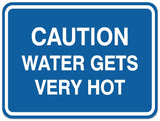 Signs ByLITA Classic Framed CAUTION WATER GETS VERY HOT Door or Wall Sign Durable Plastic | Easy Installation | Elegant Design