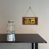 Do Not Disturb I'm Gaming Leave Food & Drink At Door Enter At Own Risk 5x10 Hanging Plus Wall or Door Sign | Funny Home Decor