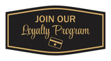 Signs ByLITA Fancy Join Our Loyalty Program Easy Installation | Durable Construction | Barbers | Grooming and Styling | Hair Wall or Door Sign