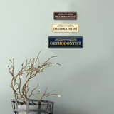 Signs ByLITA Standard Orthodontist Tooth Graphic Dentist Office Decor Wall or Door Sign