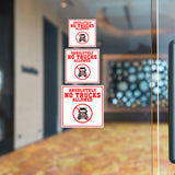 Square Plus Absolutely No Trucks Allowed Wall or Door Sign | Health & Safety Warehouse Business Signage