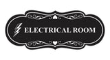 Designer Electrical Room (Lightning) Wall or Door Sign