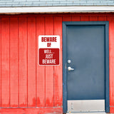 Portrait Round Plus Beware Of Well... Just Beware Wall or Door Sign | Funny Safety Signage
