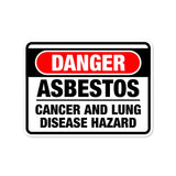 Classic Framed Plus Danger: Asbestos – Cancer and Lung Disease Hazard Door or Wall Sign | Miscellaneous Warning Signs - Industrial & Construction