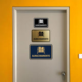 Signs ByLITA Classic Framed Almacenamiento vector Durable Sign | Easy Installation | Elegant Design Wall or Door Sign