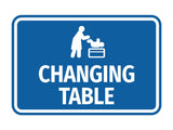 Signs ByLITA Classic Framed Changing Table Wall or Door Sign