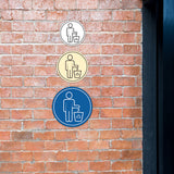 Signs ByLITA Circle Please Recycle Graphic Door or Wall Sign | Easy Installation | Durable Construction | Promote Health And Safety | Caution Warning Sign for Home, Business and Office Spaces