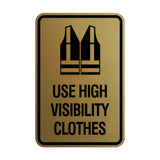 Signs ByLITA Portrait Round Use High Visibility Clothes Wall or Door Sign
