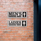 Standard Plus Men's Changing Room and Ladies Changing Room (2 Pack) Wall or Door Sign | Office Public Signage