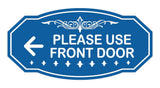 Victorian Please Use Front Door Wall or Door Sign