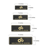 Standard Plus Mechanical Room Wall or Door Sign | Workplace Safety Signage