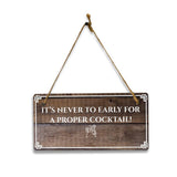 Business Office and Home Signs | Rustic Oak Wood 5 x 10" Hanging Signs