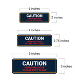Standard Plus Caution Swinging Door Please Keep Clear Wall or Door Sign | Home & Office Décor