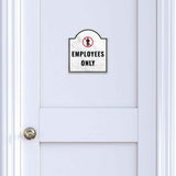 Employees Only' Headstone - Wall or Door Signs ? Access & Control Sign