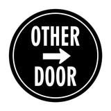 Signs ByLITA Circle Other Door (Right Arrow) Wall or Door Sign