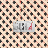 Push 5" x 10" Hanging Wall or Door Sign | Rustic Twine | Signs for Home and Business