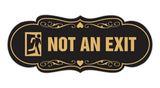 Designer Not An Exit (Runner) Wall or Door Sign