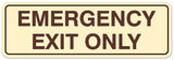 Signs ByLITA Standard Emergency Exit Only Sign - Easy Installation | Durable Wall or Door