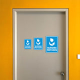 Portrait Round Plus Nursing Mothers Wall or Door Sign | Baby Rooms Signage