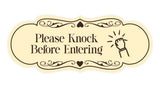 Signs ByLITA Designer Please Knock Before Entering Wall or Door Sign