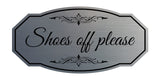 Victorian Shoes Off Please Wall or Door Sign