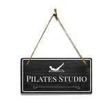 Yoga Studio Signs - 5 x 10" Hanging Signs