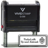 All Quality Packed With Re-used Materials Self-Inking Rubber Stamp | Business and Packaging Stamps