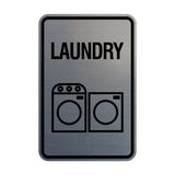Signs ByLITA Portrait Round Laundry Wall or Door Sign
