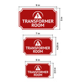Notched Standard Transformer Room Wall or Door Sign | Electrical - Commercial Safety & Facility Signs