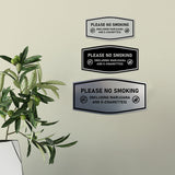 Signs ByLITA Fancy Please NO SMOKING (Including Marijuana and E-Cigarettes) Wall or Door Sign