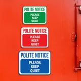 Classic Framed Plus Custom Polite Notice Wall or Door Sign | Customizable Warning Sign For Homes and Businesses