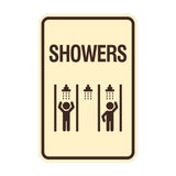 Signs ByLITA Portrait Round Showers (Multiple) Wall or Door Sign