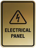 Signs ByLITA Portrait Round Electrical panel Sign - Laser-Engraved Lettering | Durable ABS Plastic | Vibrant Colors | Powerful Foam Tape