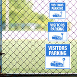 Square Plus Visitors Parking Wall or Door Sign | Health & Safety Warehouse Business Signage