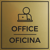 Signs ByLITA Square Office Wall or Door Sign | Spanish Bilingual Business And Office Signs