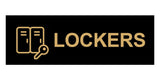 Basic Lockers Wall or Door Sign