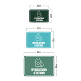 Classic Framed Plus Hydration Station Door or Wall Sign | Business & Public Signage
