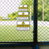 Classic Framed Plus Confined Space – Entry Requires Safety Equipment Door or Wall Sign | Miscellaneous Warning Signs - Industrial & Construction