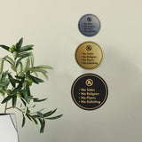 Circle No Sales, No Religion, No Flyers, No Soliciting Wall or Door Sign