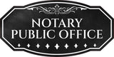 Victorian Plus Notary Public Office Wall or Door Sign | Legal and Courtroom Decoration