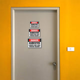 Classic Framed Plus Danger: Asbestos – Cancer and Lung Disease Hazard Door or Wall Sign | Miscellaneous Warning Signs - Industrial & Construction