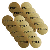 2" Round Push Pull Door Signs (Multipacks)