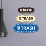 Signs ByLITA Designer Trash Wall or Door Sign